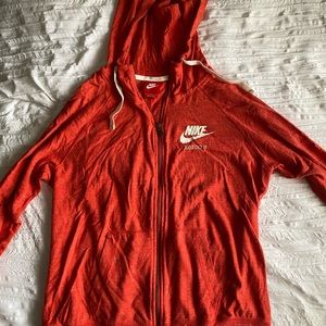Coral colored Nike jacket